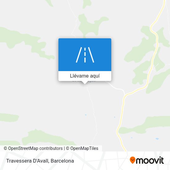 Mapa Travessera D'Avall