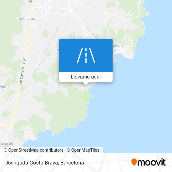 Mapa Avinguda Costa Brava