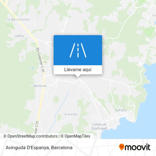 Mapa Avinguda D'Espanya
