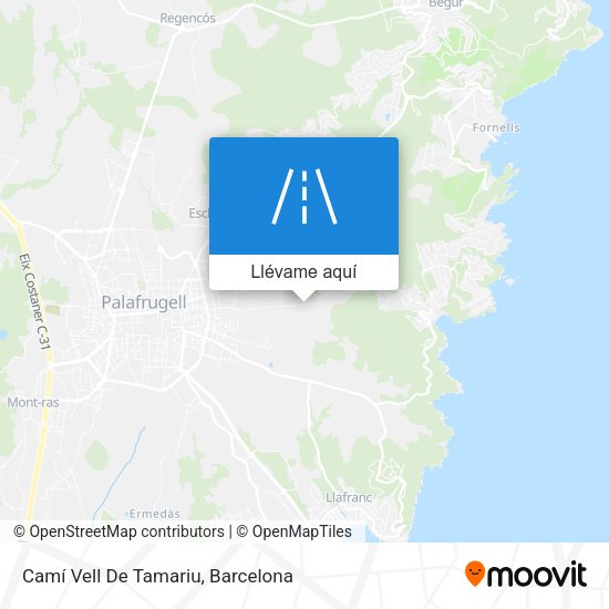 Mapa Camí Vell De Tamariu