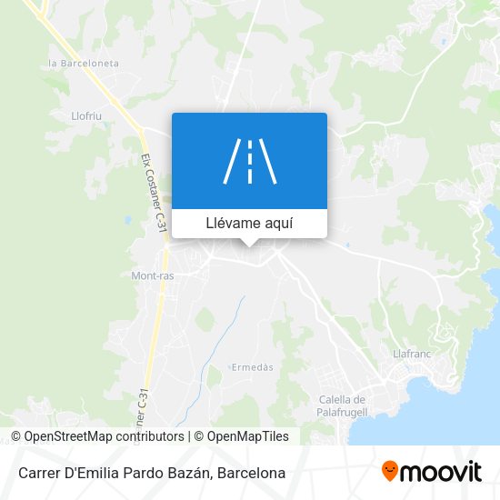 Mapa Carrer D'Emilia Pardo Bazán
