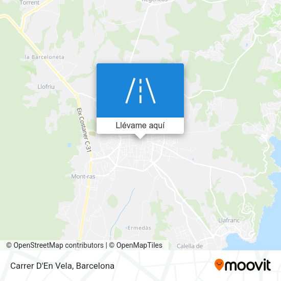 Mapa Carrer D'En Vela