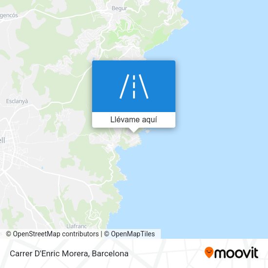 Mapa Carrer D'Enric Morera