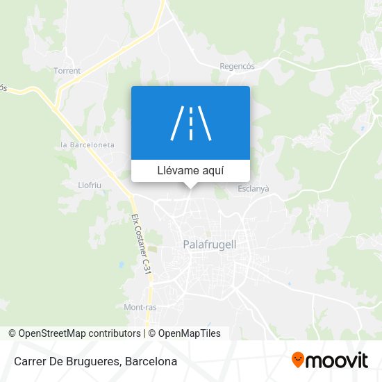 Mapa Carrer De Brugueres