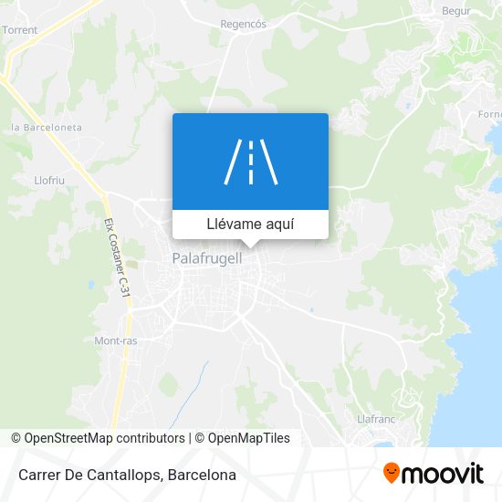 Mapa Carrer De Cantallops