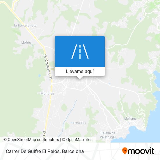 Mapa Carrer De Guifré El Pelós