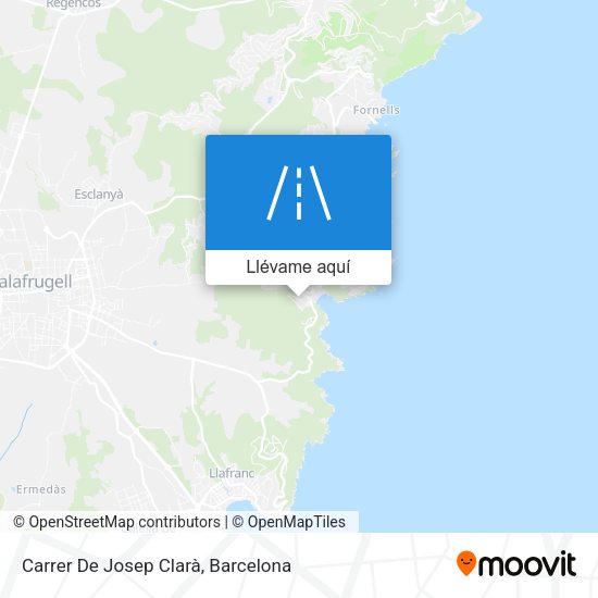 Mapa Carrer De Josep Clarà