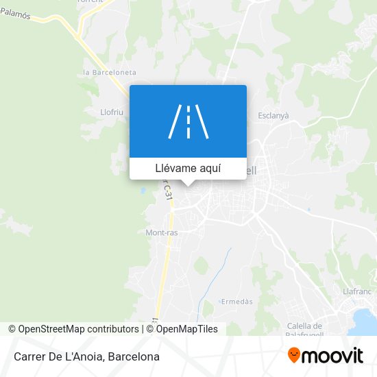 Mapa Carrer De L'Anoia