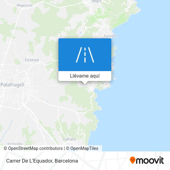 Mapa Carrer De L'Equador