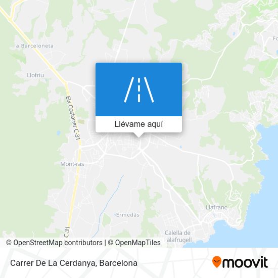 Mapa Carrer De La Cerdanya