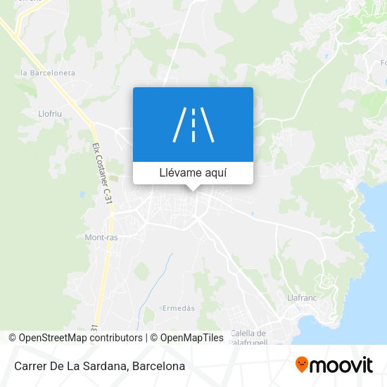 Mapa Carrer De La Sardana
