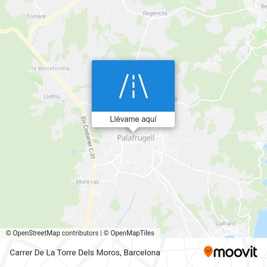Mapa Carrer De La Torre Dels Moros