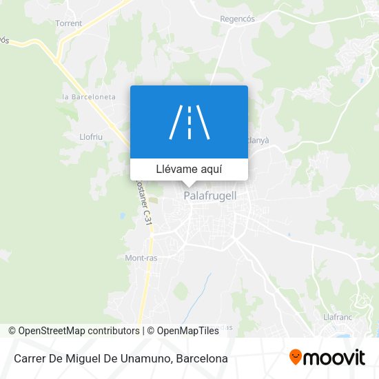 Mapa Carrer De Miguel De Unamuno