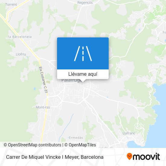 Mapa Carrer De Miquel Vincke I Meyer