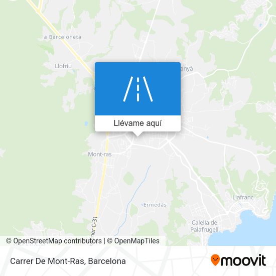 Mapa Carrer De Mont-Ras