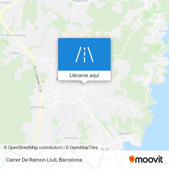 Mapa Carrer De Ramon Llull