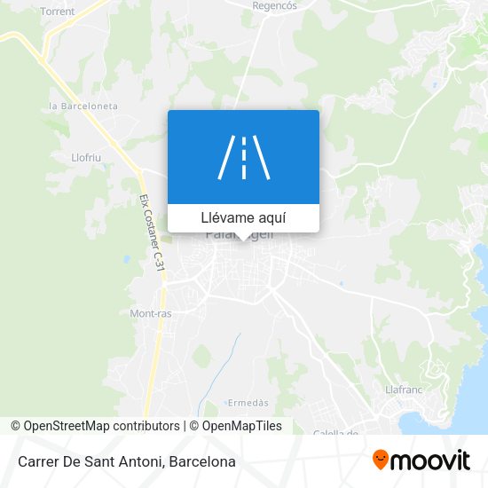 Mapa Carrer De Sant Antoni