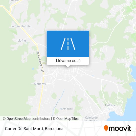 Mapa Carrer De Sant Martí