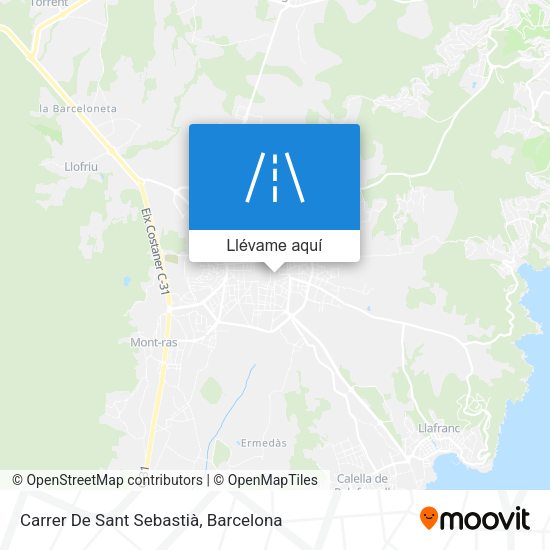Mapa Carrer De Sant Sebastià