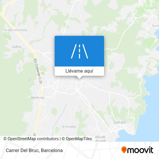 Mapa Carrer Del Bruc