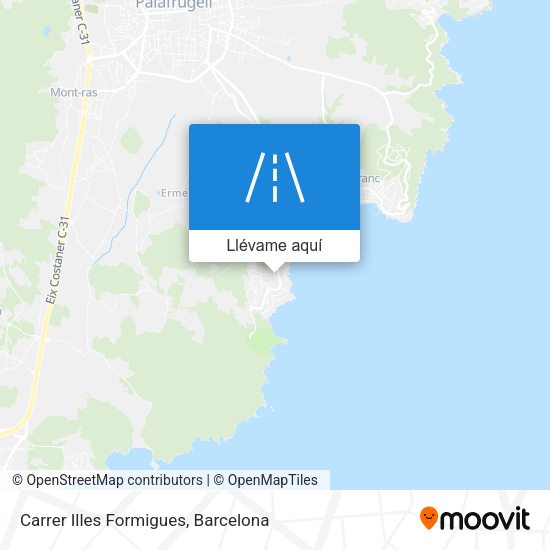 Mapa Carrer Illes Formigues