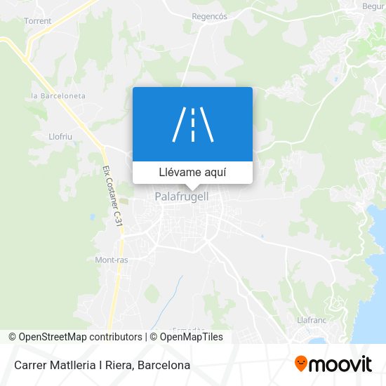 Mapa Carrer Matlleria I Riera