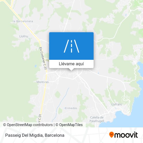 Mapa Passeig Del Migdia