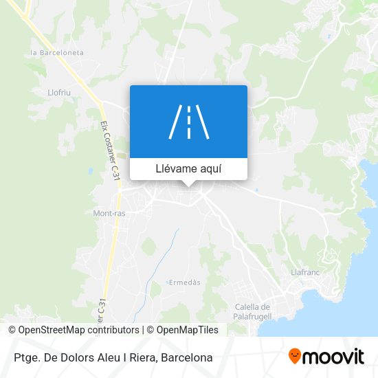 Mapa Ptge. De Dolors Aleu I Riera