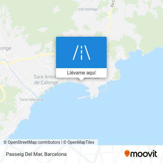 Mapa Passeig Del Mar