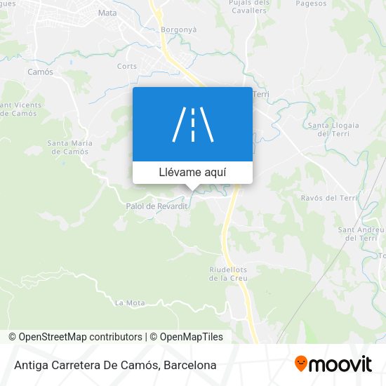 Mapa Antiga Carretera De Camós