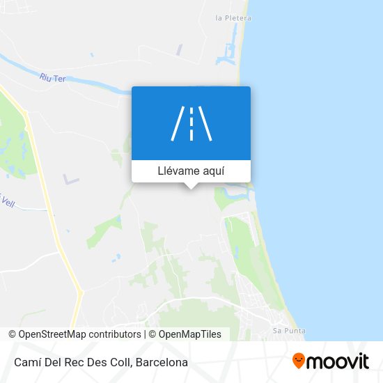 Mapa Camí Del Rec Des Coll