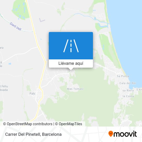 Mapa Carrer Del Pinetell