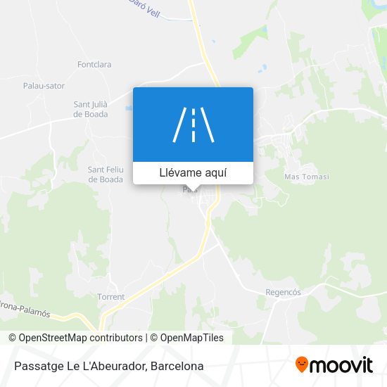 Mapa Passatge Le L'Abeurador