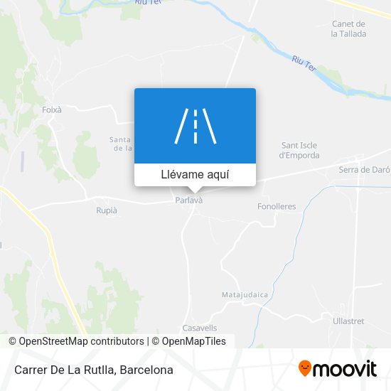 Mapa Carrer De La Rutlla