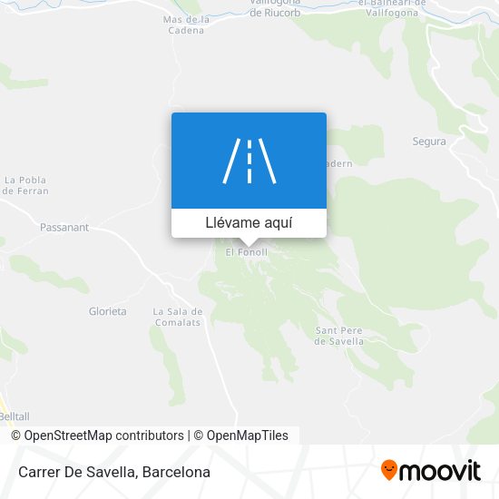 Mapa Carrer De Savella