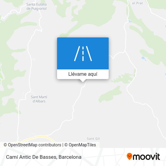 Mapa Camí Antic De Basses