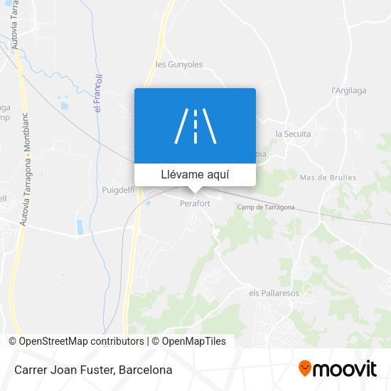Mapa Carrer Joan Fuster
