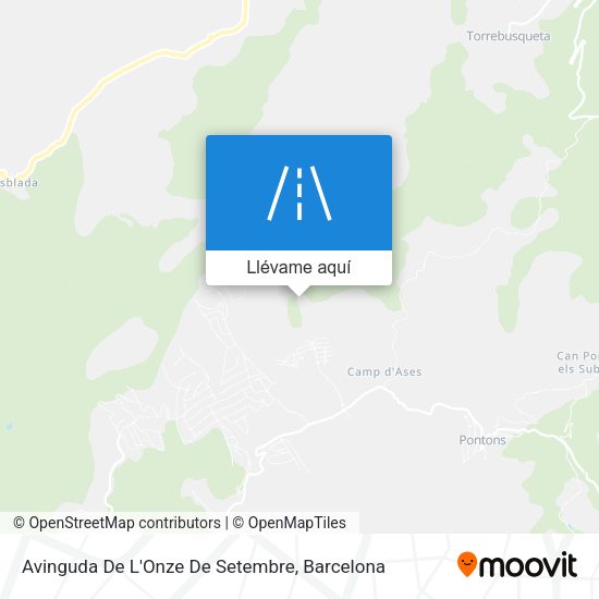 Mapa Avinguda De L'Onze De Setembre