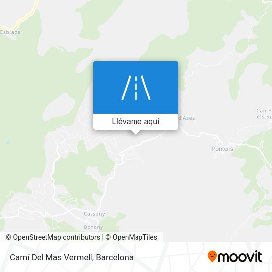Mapa Camí Del Mas Vermell