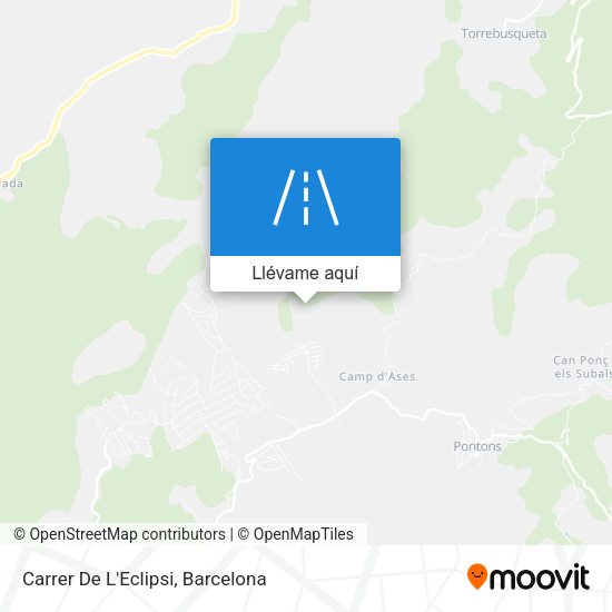 Mapa Carrer De L'Eclipsi