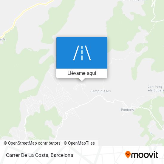 Mapa Carrer De La Costa