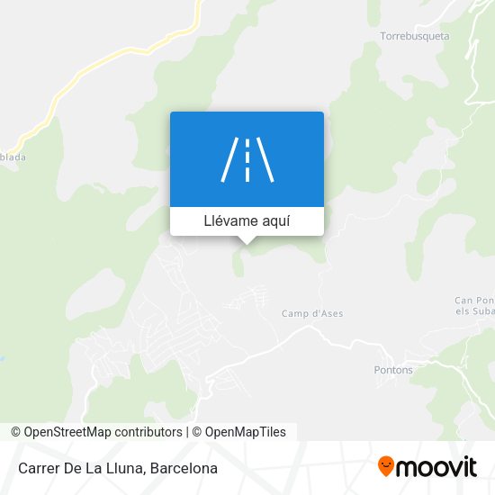 Mapa Carrer De La Lluna