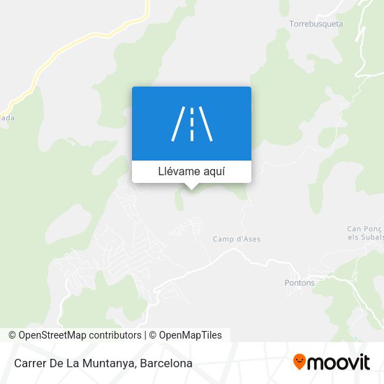 Mapa Carrer De La Muntanya