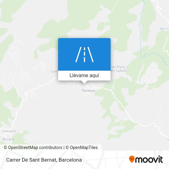 Mapa Carrer De Sant Bernat