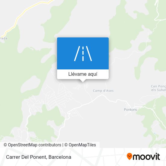 Mapa Carrer Del Ponent