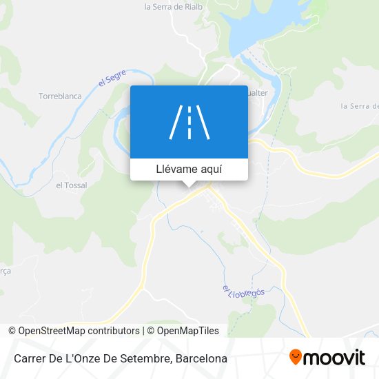 Mapa Carrer De L'Onze De Setembre