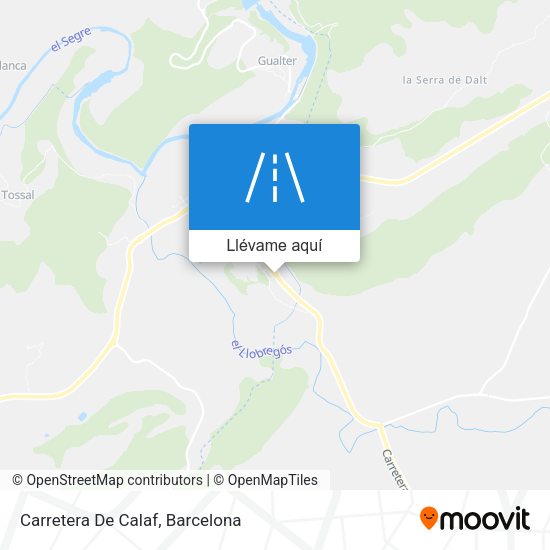 Mapa Carretera De Calaf