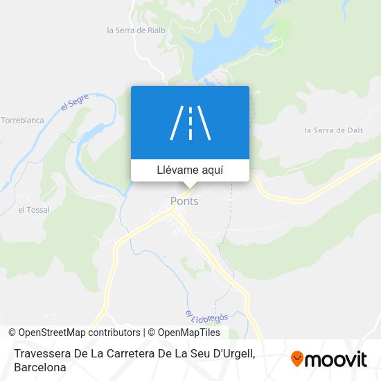Mapa Travessera De La Carretera De La Seu D'Urgell