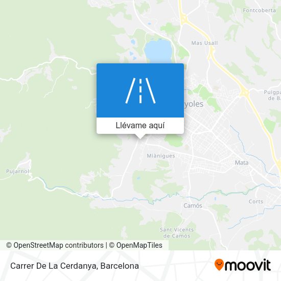 Mapa Carrer De La Cerdanya