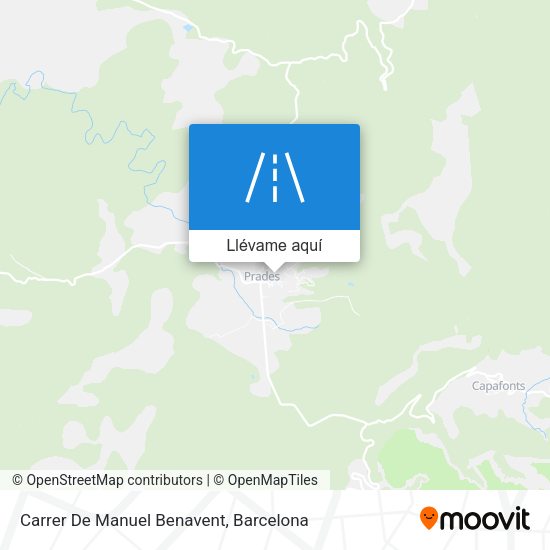 Mapa Carrer De Manuel Benavent